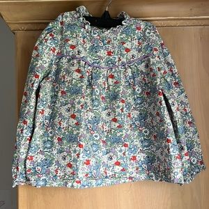 Bisby Floral Blue McCall Top